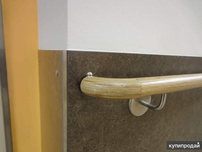 Медицинские отбойники из HPL пластика, защита стен больниц, коридоров зданий в Москве