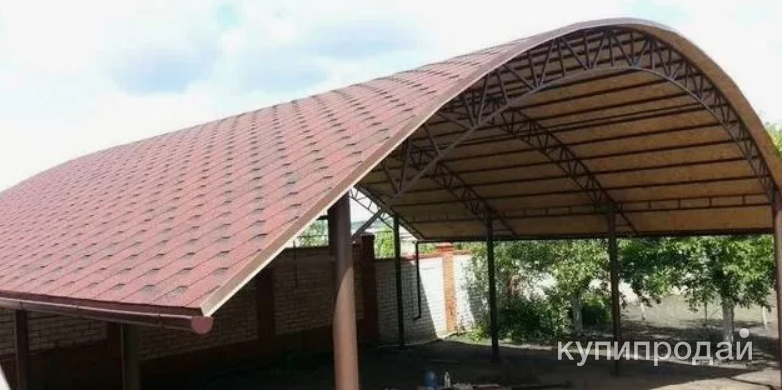 Навес, беседка из гибкой черепицы в Ставрополе