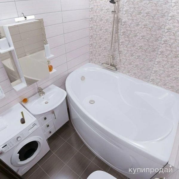 Ванна угловая акриловая 170х100 бу в Москве