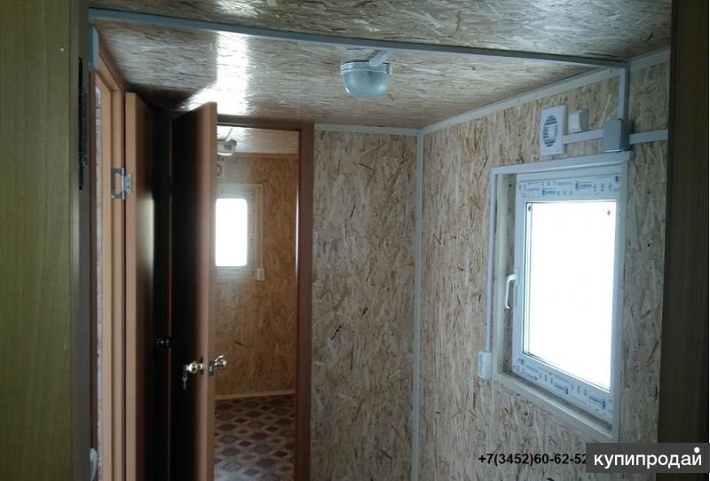 Вагон-дом 6 м х 2,4 м на санях. в Тюмени