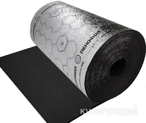 Пенофол 2000 Black А-10, 0,6х15 м (18 м2) в Москве