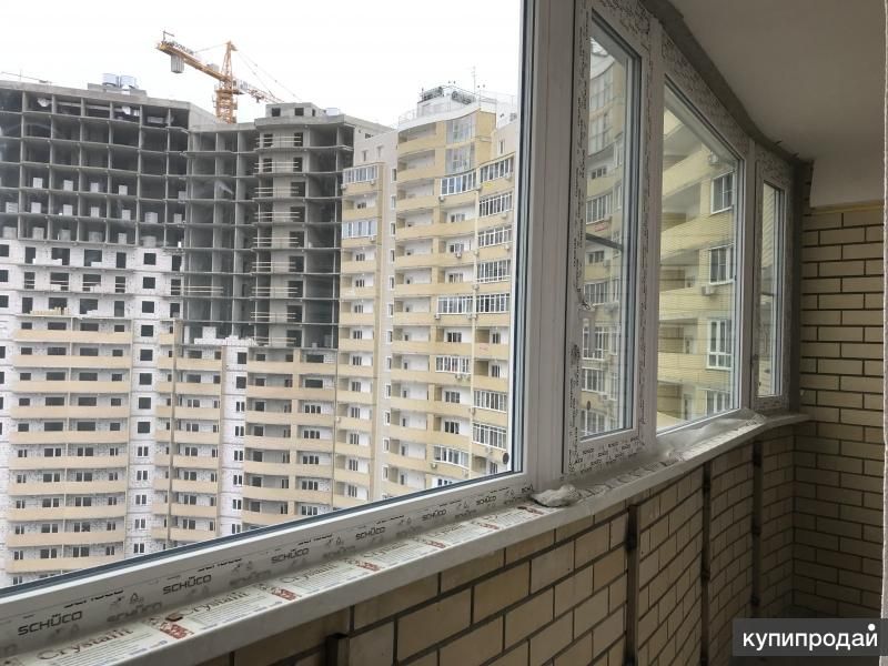 Остекление балкона из немецкого профиля Schüco. в Краснодаре