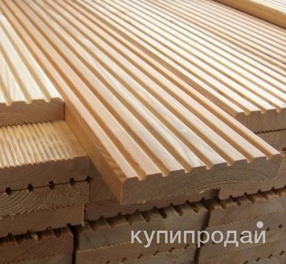 Доска лиственница новая рифлёная экстра качество в Краснодаре