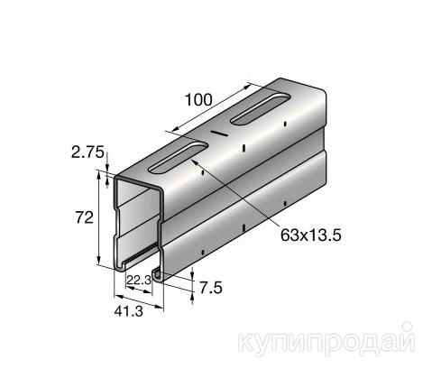 Профиль монтажный (траверса) Hilti MQ-72 (3м) в Самаре