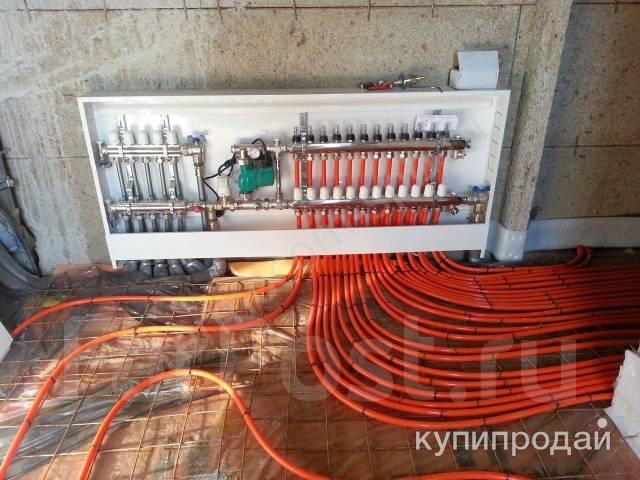 Водяной теплый пол, монтаж систем отопления. Выезд по Приморскому краю . в Владивостоке