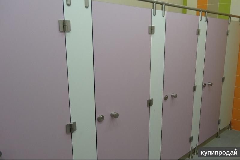 Сантехнические перегородки HPL из пластика 12 мм, фурнитура сталь, монтаж в Москве