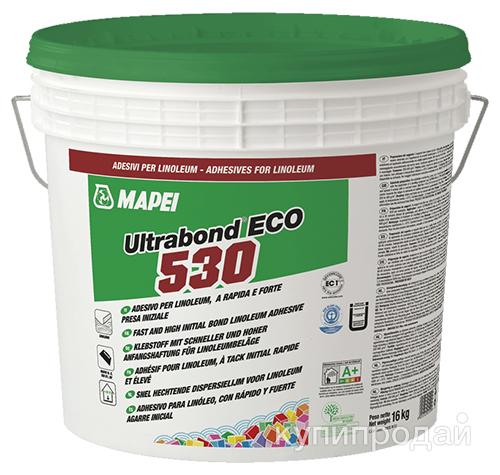 Клей для линолеума ULTRABOND ECO 530, светло-бежевый, Mapei, 16 кг в Москве