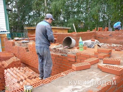 Кладка кирпичных столбов для забора, стен перегородок в Новосибирске