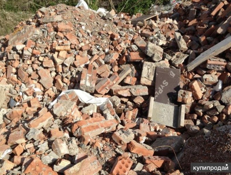 Битый кирпич с доставкой для подсыпки дороги в Калининграде
