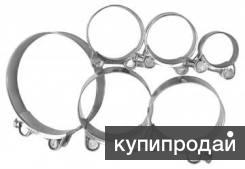 Хомуты силовые одноболтовые, силовые двухболтовые, червячныt в Краснодаре