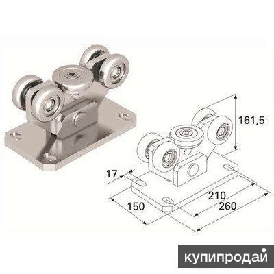 Опора роликовая для балки 95х88х5 в сборе DOORHAN, DHS20120 в Самаре