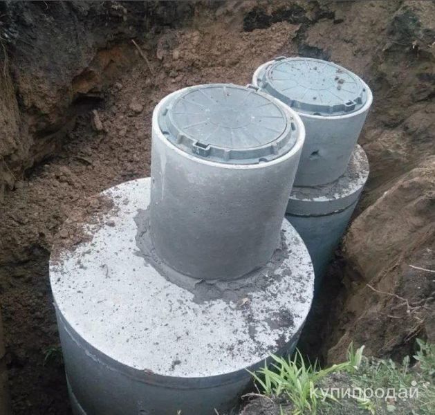 Монтаж септика из жби колец в Новосибирске