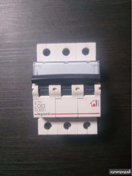Автоматический выключатель Legrand 3P 63A TX3 в Воронеже