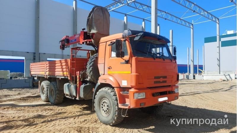 Аренда Манипулятор-вездеход Камаз, стрела 18м, г/п 7тн в Санкт-Петербурге
