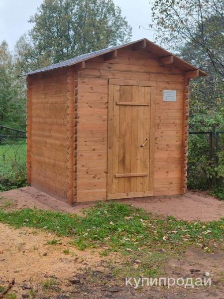 Хозблок из натурального дерева в Санкт-Петербурге