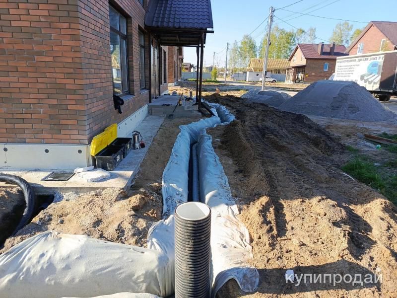 Дренаж участка, фундамента, ливневая канализация в Ярославле