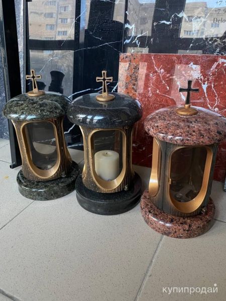 Лампада из гранита на могилу в Севастополе