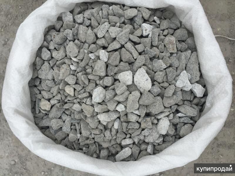 Щебень фр 5-20,20-40,40-70 мм в мешках по 40 кг в Санкт-Петербурге