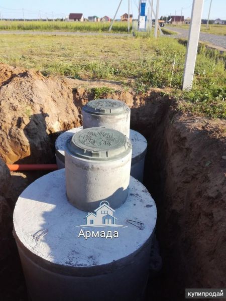 Септик из колец с установкой под ключ 11м3 в Тюмени
