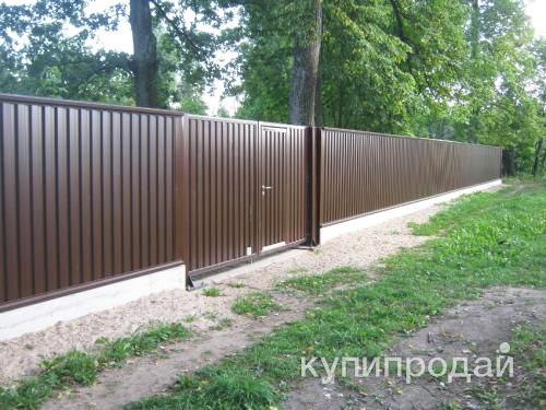 Установка заборов из профнастила в Одинцове