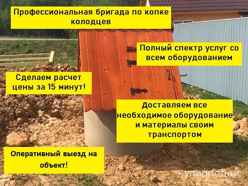 Копка и чистка колодцев в Одинцове