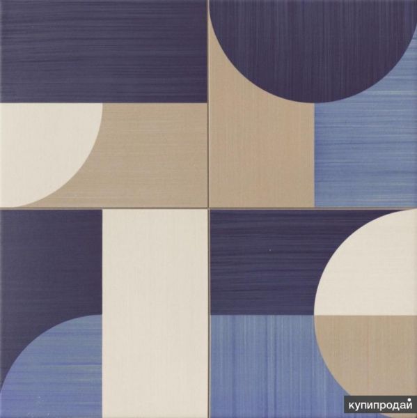 Испанский керамогранит Realonda Moon Blue Deco 44×44 см в Санкт-Петербурге